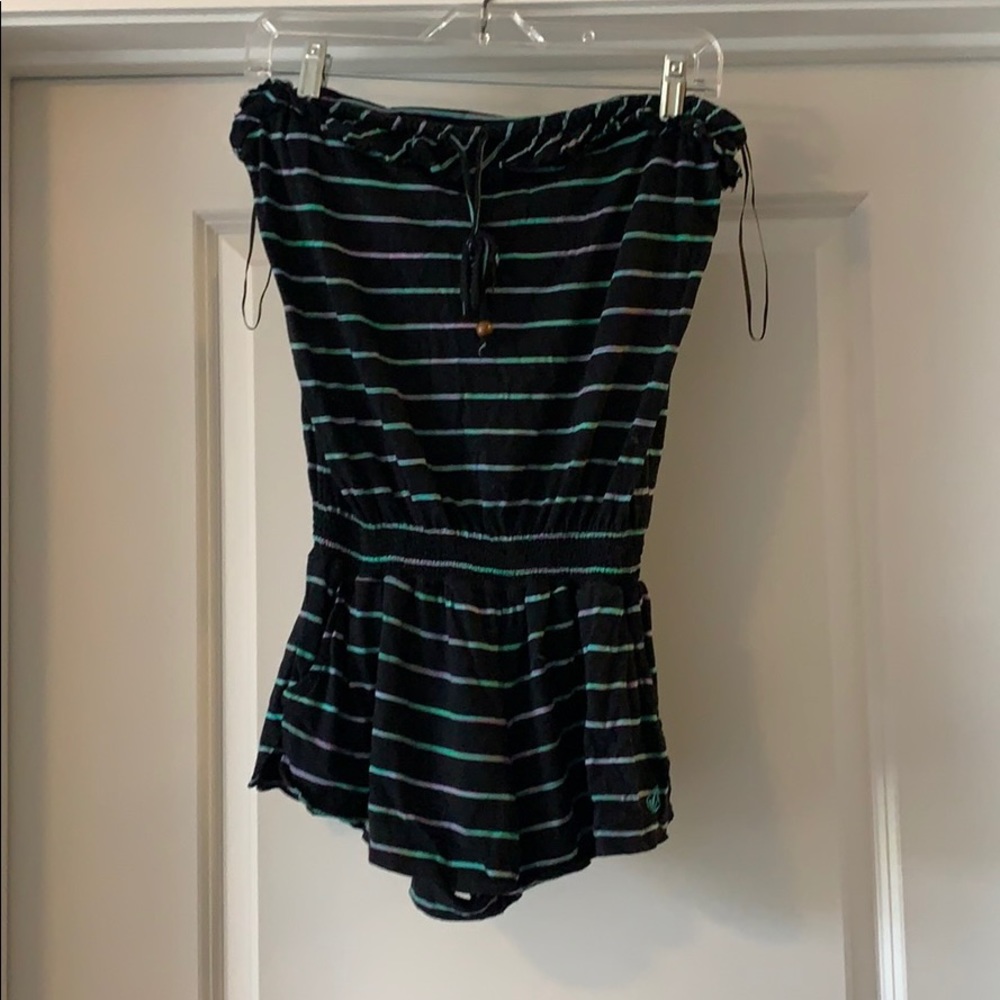 Volcom strapless romper